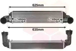 06004280 VAN WEZEL Интеркулер