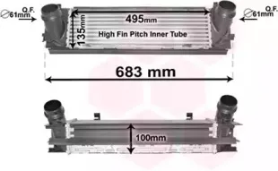 06004467 VAN WEZEL Интеркулер