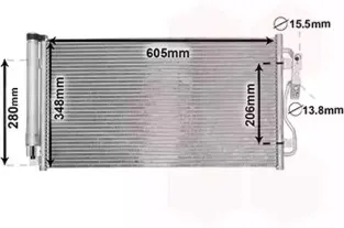 06005434 VAN WEZEL Конденсатор, кондиционер