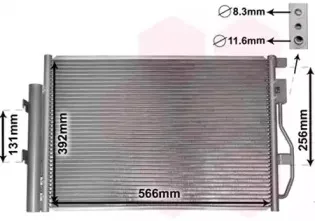 08005048 VAN WEZEL Конденсатор, кондиционер