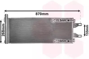 09005248 VAN WEZEL Конденсатор, кондиционер