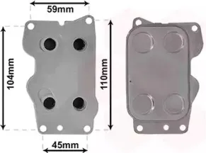 09013701 VAN WEZEL масляный радиатор, двигательное масло