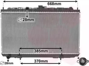 13002215 VAN WEZEL Радиатор, охлаждение двигател