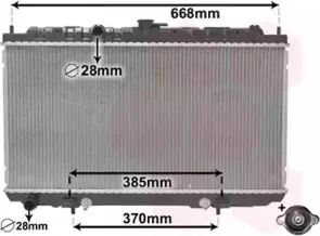 13002218 VAN WEZEL Радиатор, охлаждение двигател