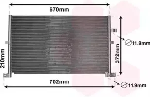 18005334 VAN WEZEL Конденсатор, кондиционер