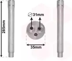 1800D599 VAN WEZEL Осушитель, кондиционер