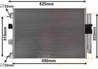 18015709 VAN WEZEL Конденсатор, кондиционер