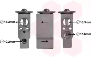 25001285 VAN WEZEL Расширительный клапан, кондиционер