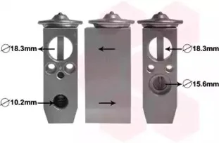 25001291 VAN WEZEL Расширительный клапан, кондиционер