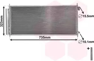 25005222 VAN WEZEL Конденсатор, кондиционер