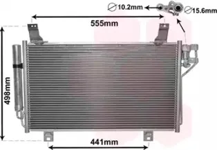 27005264 VAN WEZEL Конденсатор, кондиционер