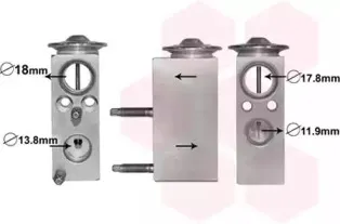 30001599 VAN WEZEL Расширительный клапан, кондиционер