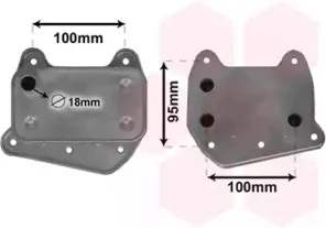 30003376 VAN WEZEL масляный радиатор, двигательное масло