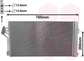 30005352 VAN WEZEL Конденсатор, кондиционер