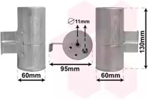 3000D292 VAN WEZEL Осушитель, кондиционер