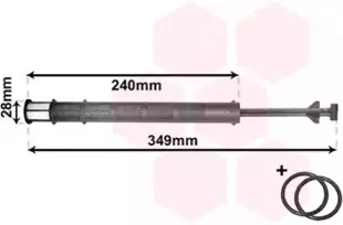 3000D358 VAN WEZEL Осушитель, кондиционер