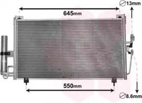 32005213 VAN WEZEL Конденсатор, кондиционер