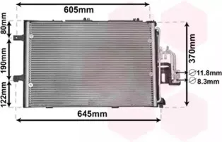 37005307 VAN WEZEL Конденсатор, кондиционер