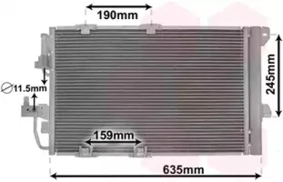 37005326 VAN WEZEL Конденсатор, кондиционер