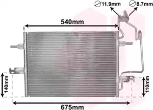 37005349 VAN WEZEL Конденсатор, кондиционер