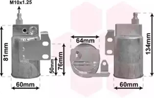 3700D143 VAN WEZEL Осушитель, кондиционер