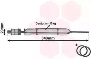 3700D378 VAN WEZEL Осушитель, кондиционер
