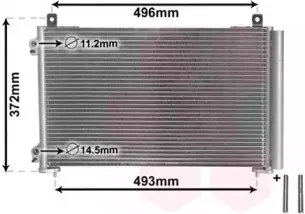 40005258 VAN WEZEL Конденсатор, кондиционер