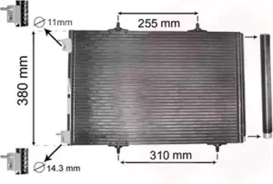 40005291 VAN WEZEL Конденсатор, кондиционер
