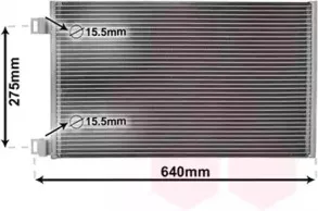43005444 VAN WEZEL Конденсатор, кондиционер