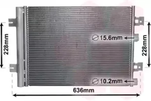 43005467 VAN WEZEL Конденсатор, кондиционер