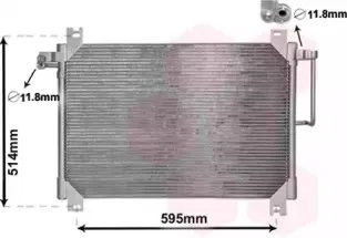 47005074 VAN WEZEL Конденсатор, кондиционер