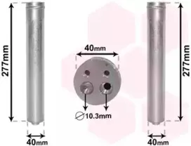 5100D089 VAN WEZEL Осушитель, кондиционер