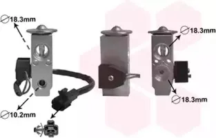 53001678 VAN WEZEL Расширительный клапан, кондиционер