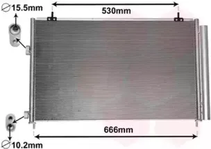 53005679 VAN WEZEL Конденсатор, кондиционер