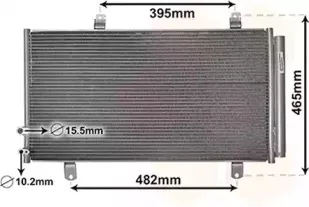 53005696 VAN WEZEL Конденсатор, кондиционер