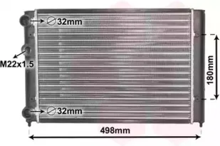 58002028 VAN WEZEL Радиатор, охлаждение двигател