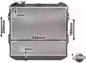 58002088 VAN WEZEL Радиатор, охлаждение двигател