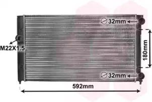 58002099 VAN WEZEL Радиатор, охлаждение двигател