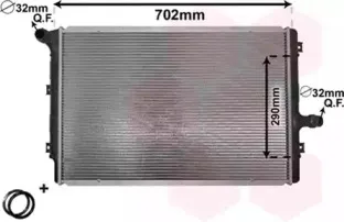 58002208 VAN WEZEL Радиатор, охлаждение двигател