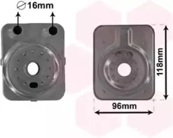 58003093 VAN WEZEL масляный радиатор, двигательное масло