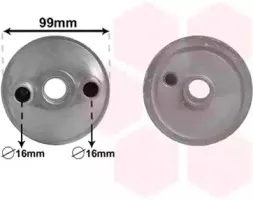 58003358 VAN WEZEL Масляный радиатор, автоматическая коробка передач
