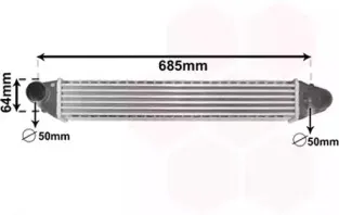 58004248 VAN WEZEL Интеркулер