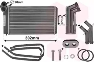 58006201 VAN WEZEL Теплообменник, отопление салона