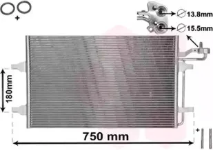 59005149 VAN WEZEL Конденсатор, кондиционер