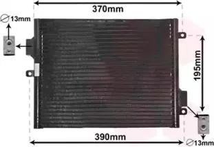 74005052 VAN WEZEL Конденсатор, кондиционер