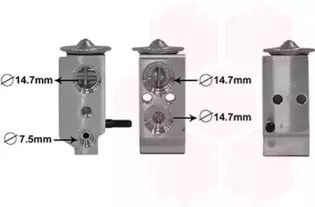 82001300 VAN WEZEL Расширительный клапан, кондиционер