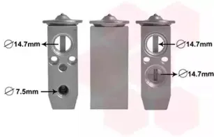 82001384 VAN WEZEL Расширительный клапан, кондиционер