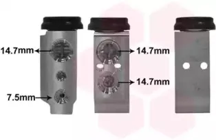 82001385 VAN WEZEL Расширительный клапан, кондиционер