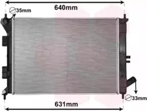 82002335 VAN WEZEL Радиатор, охлаждение двигателя