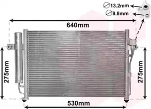 82005087 VAN WEZEL Конденсатор, кондиционер